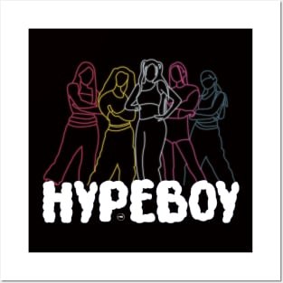 LED style design of the NEW JEANS group in the hypeboy era Posters and Art